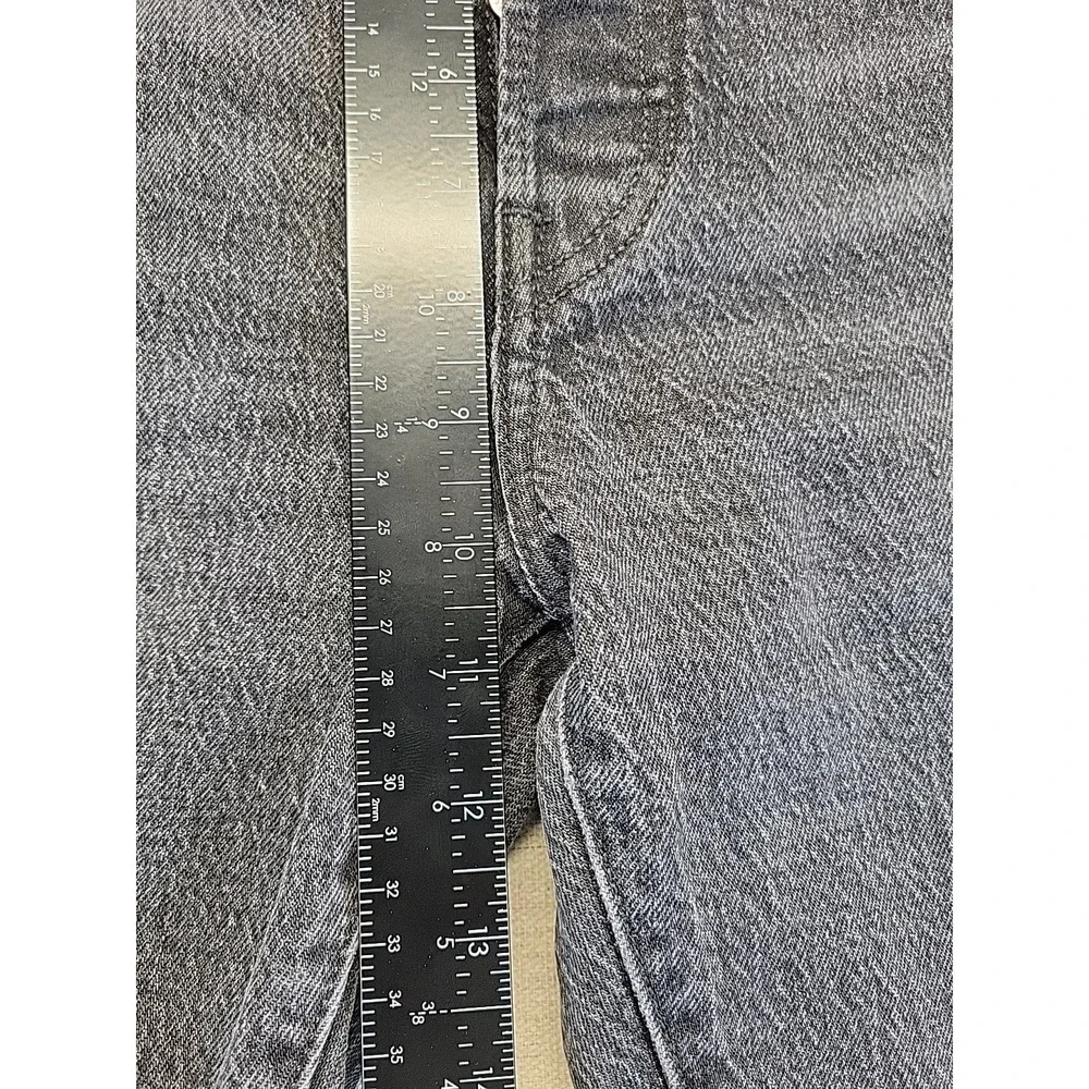 Vintage Levi's 501 Button Fly Jeans Gray USA Made Straight Leg Measures 29x29